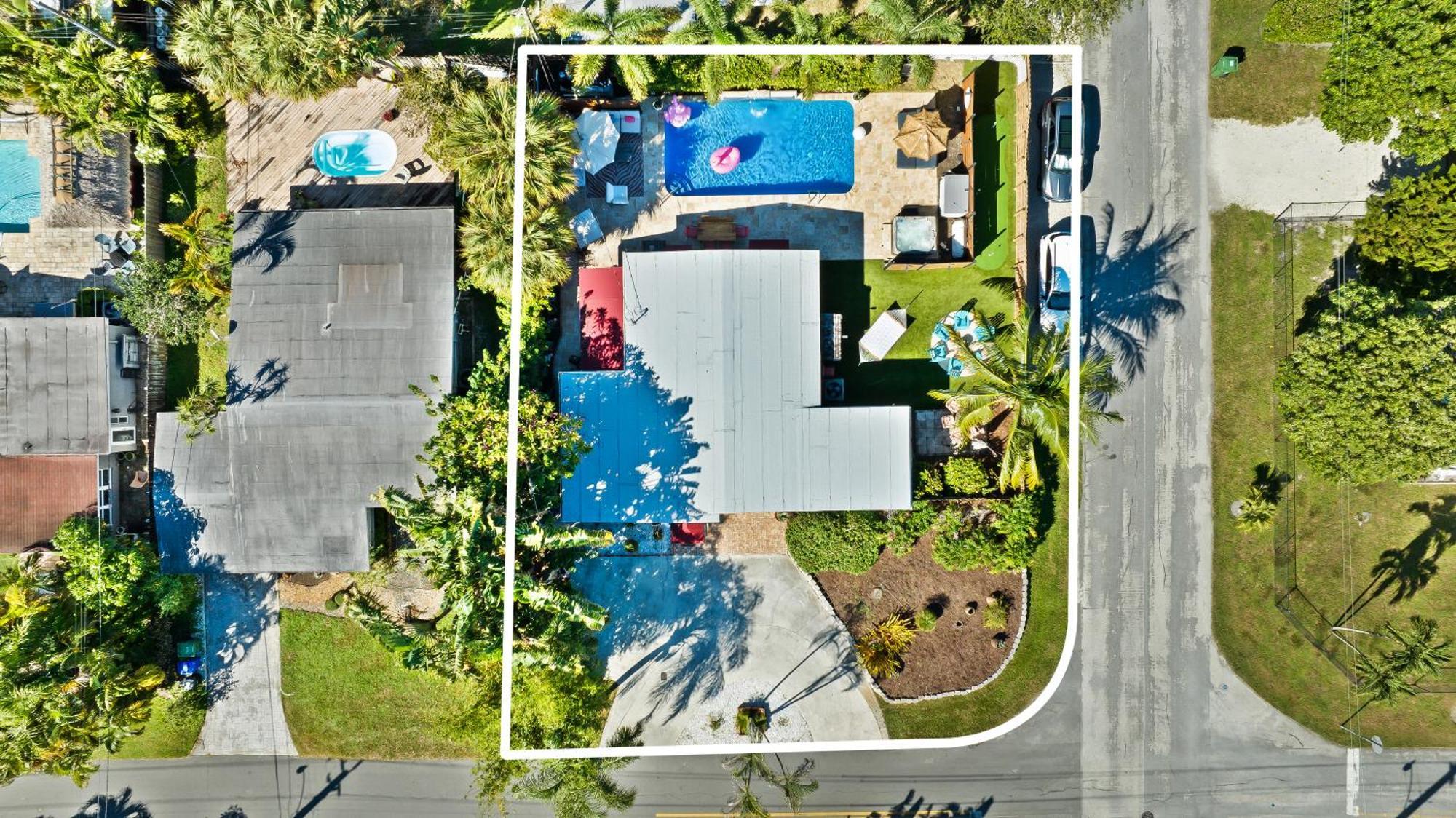 Palms Retreat! Giant Heated Pool-Hottub-Firepit-5Min2Beach-Pets-Ev Chgr ฟอร์ต ลอเดอร์เดล ภายนอก รูปภาพ